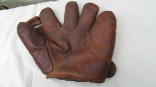 Vintage Nokona Split Finger Type Leather Baseball Glove /