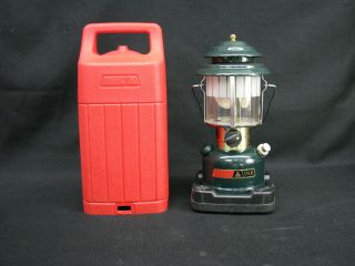 Vintage Coleman Lantern Green Model 288 Cl2 Adjustable Double Mantel W Hard Case