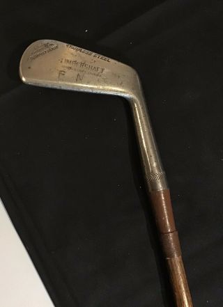 Rare Antique wood shaft golf Club - With A Patent LIMBERSHAFT 2