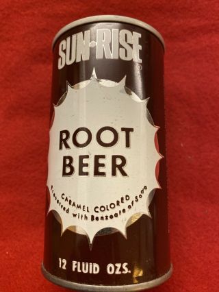 Vintage Sun Rise Root Beer Pop Soda Can 12oz Straight Steel Coca Cola Eau Claire 3