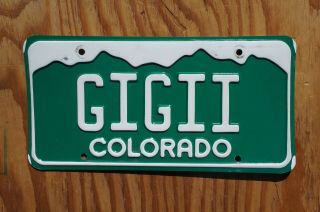 1996 Colorado Vanity License Plate Gigii