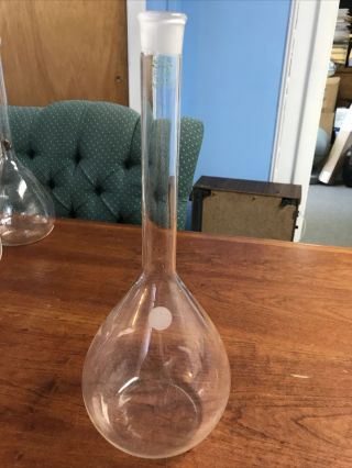 Vintage Pyrex Volumetric Flask 1000 Ml By Bristol Myers -