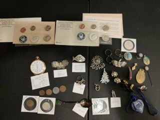 Large Junk Drawer - Silver - Gold - Coins - Antique Jewelry & More