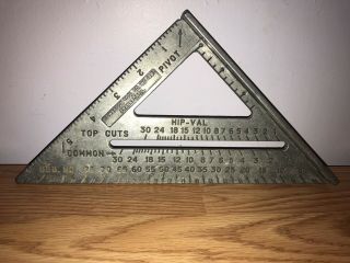 Vintage 1987 Swanson Speed Square Usa - Aluminum 7 " - Measuring/framing Tool