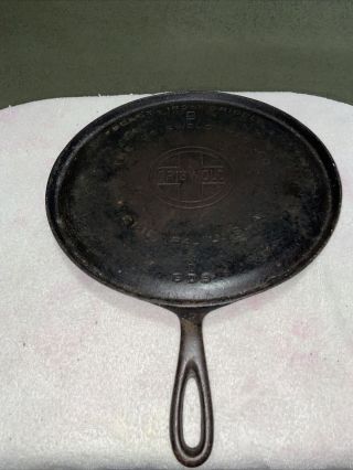 Antique Griswold 11” Cast Iron Griddle 9 Erie,  Pa.  Stamped 609 D
