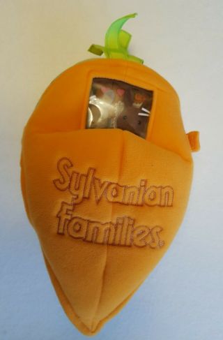 Sylvanian Families Carrot House Plush - Vintage 1980s,  3x Rabbits