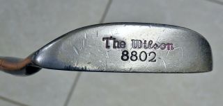 Vintage The Wilson 8802 Putter Milled Face 34.  5 Inches