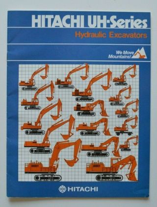 Hitachi Uh - Series Hydraulic Excavators 1980 Dealer Brochure - English - Usa