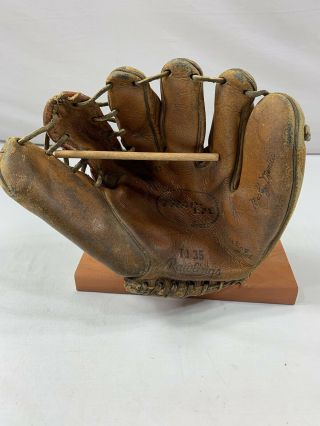 Rawlings Mickey Mantle Trap Eze Vintage Baseball Glove Tj35 9 "