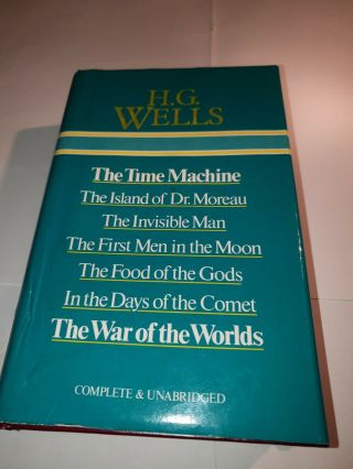 H.  G.  Wells | Time Machine,  Invisible Man,  War Of The Worlds 1983 Vintage Hardback
