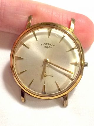 Vintage Gold Plated Swiss Rotary Mens Dress Watch