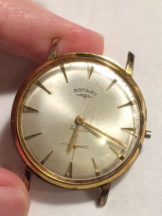Vintage Gold Plated Swiss ROTARY Mens Dress Watch 3