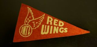 1930s Red Ball Gum Mini Felt Minor League Baseball Pennant - Rochester Red Wings -