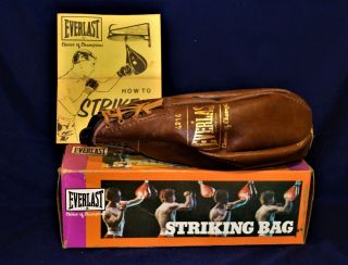 Vintage Everlast Brown Leather Striking Bag - 4214 -