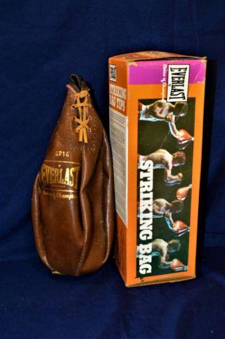 Vintage EVERLAST Brown Leather Striking Bag - 4214 - 2