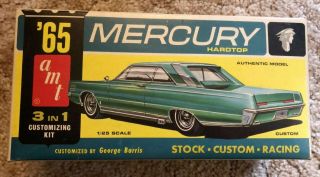 Rare Amt Annual 1965 Mercury Hardtop Model Car Kit 1/25