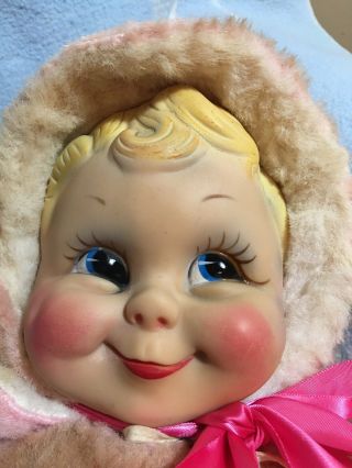 Vintage Rushton Star Adorable Plush 20” Rubber Face / Hands Baby Girl