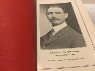 Vintage 1911 12 American Bowling Congress Annual Report Tournament Records Book 2