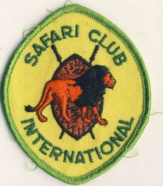 Safari Club International 3.  5 " Patch