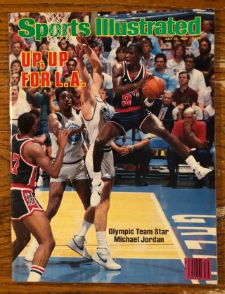 Sports Illustrated July 23,  1984 Michael Jordan,  Usa Olympics,  Bulls No Label