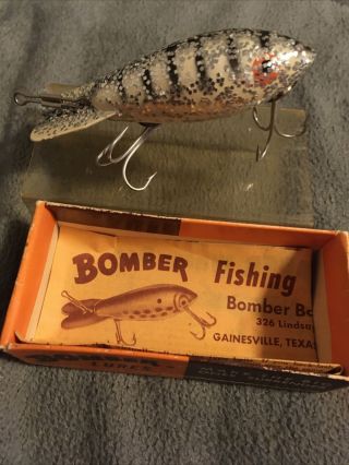 Vintage Bomber Fishing Lure 415sqb With Box/ Paperwork