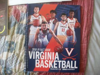 2018 - 19 Virginia Cavaliers Basketball Media Guide Yearbook Program 2019 Final 4