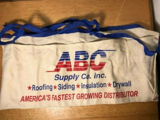 Vintage Advertising Nail Apron Abc Building Supply