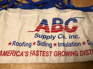 Vintage Advertising Nail Apron ABC Building Supply 2