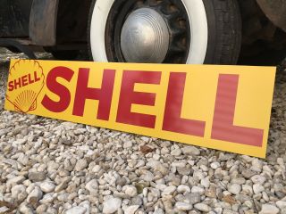 Antique Vintage Old Style Shell Motor Oil Gasoline Sign 2