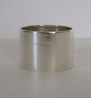 A Vintage Sterling Silver Napkin Ring With No Engravings Birmingham 1925