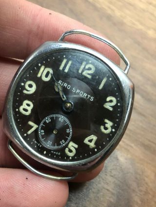 (190) Vintage Siro Sports Ww1 / Ww2 Military Style Gents Wristwatch