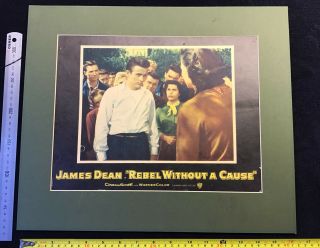 James Dean Rebel Without A Cause Vintage Lobby Card