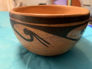 Antique Vintage Native American Hopi Pueblo Pottery Bowl 1950’s - Early 60’s