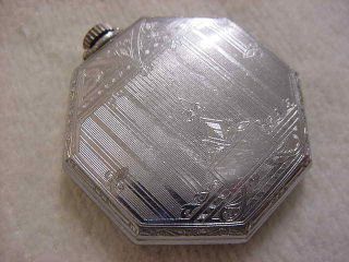 Vintage Large Antique Pre 1920 Art Deco Porcelain Dial Elgin Pocket Watch