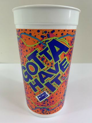 Vintage 90s Pepsi " Gotta Have It " Plastic Collectors Cup Large Euc