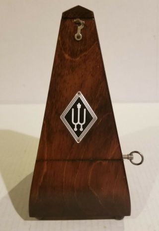 Wittner Key Wound Vintage Metronome Solid Wood Made In Germany Numbered
