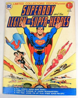 Dc Marvel C - 49 1976 Vintage Comic Book Superboy And The Legion Of 10 " X13 "
