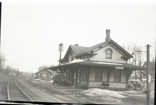 B&m Railroad Station - Littleton,  Ma.  - Orig Bxw Neg - Raln192