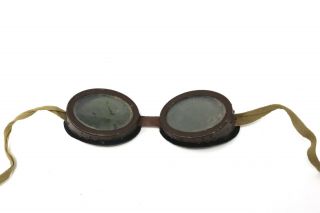 Antique Vintage WW2 Military RAF Flying Goggles Glasses Unusual Type 25129 2