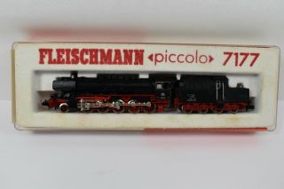 Fleischmann " N " Piccolo Locomotive Vapeur 7177 Ech 1/160 Dans Sa Boite