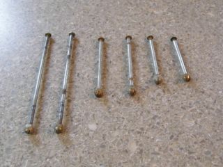 Vintage 1960 Tonka Backhoe/loader Parts - Set Of 6 Connector Pins Various Sizes