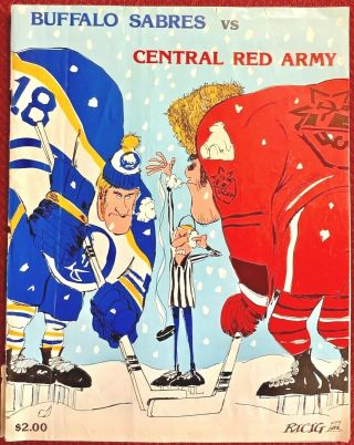 01/03/1980 Buffalo Sabres Vs Central Red Army Program - Soviet Union Series