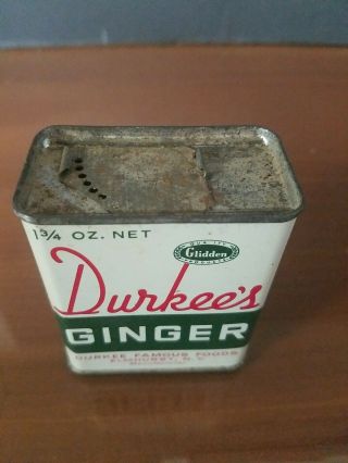 Vintage Durkees Spice Tin Can 2
