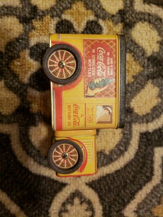 Vintage Coca Cola Delivery Truck Shaped Tin Storage Box