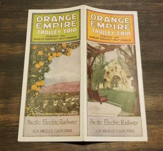 1912 Orange Empire Trolley Trip Pacific Electric Railway La California Brochure