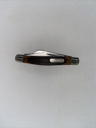 Vintage Old Timer Pocket Knife Model 340t 3 Blade
