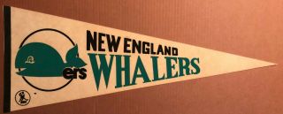 Pennant Wha Hockey: England Whalers,  Color,  12 " X 30 ",  Color,  1972 - 79