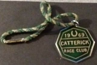 Vintage Horse Racing Badge - Catterick Race Club - 1969 Annual Member
