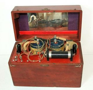 Antique Electric Shock Therapy Machine,  Quack Medicine Device Box,  Whitall Tatum