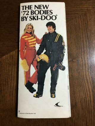Vintage Ski - Doo Snowmobile Apparel And Accessories Fold Out Brochure 1972